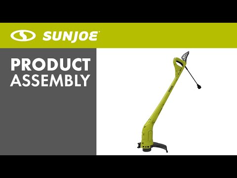 Sun Joe TRJ608E Electric String Trimmer - Product Assembly - YouTube