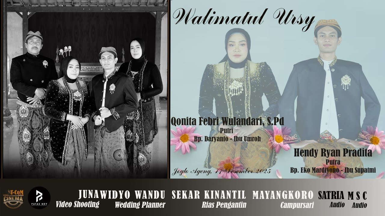 LIVE THE WEDDING | QONITA FEBRI WULANDARI, S.Pd & HENDY RYAN PRADITA | JOGLO PAWIWAHAN CEPOGO ||