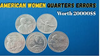 Top 5 American Women Quarter Errors Worth Hundreds