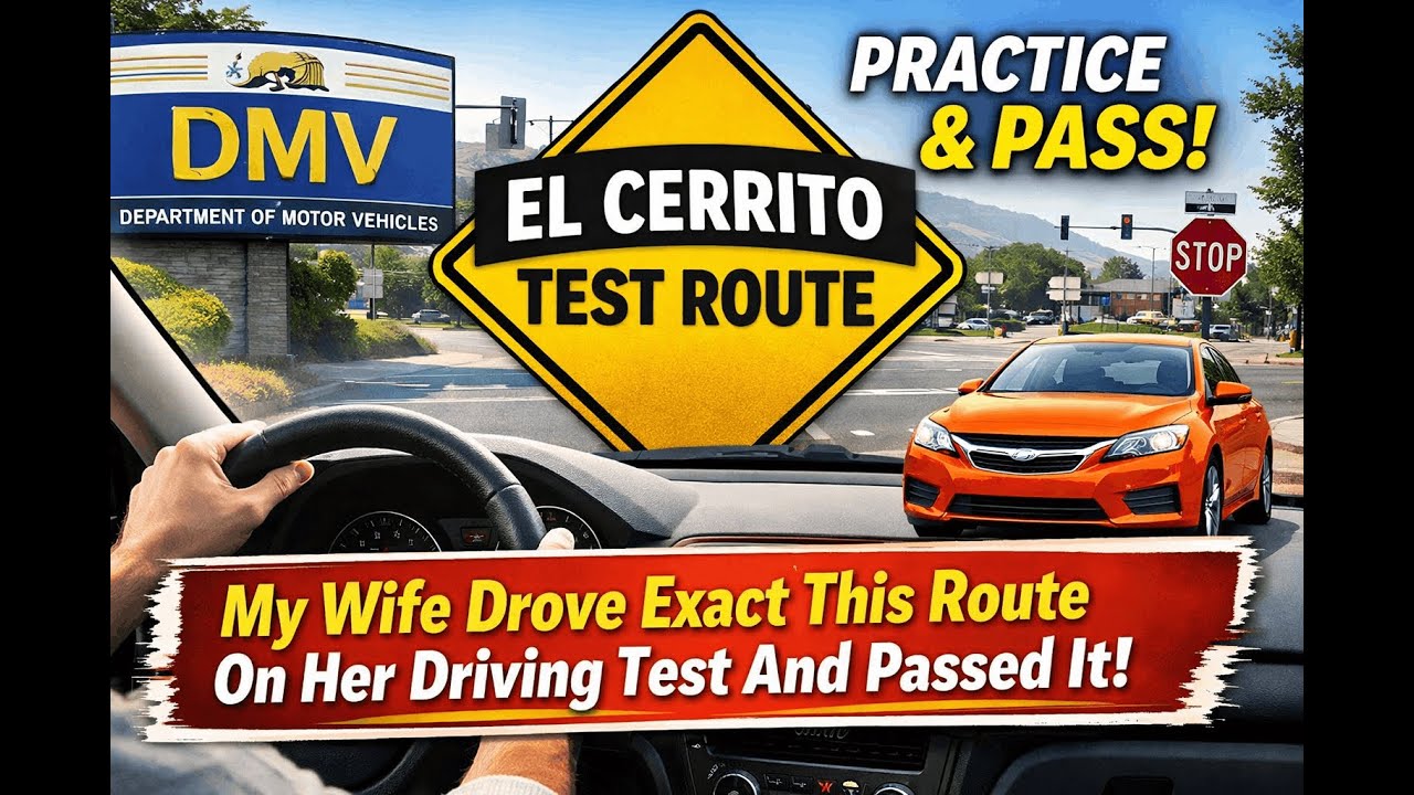 El Cerrito Driving Test Route Alternative Route