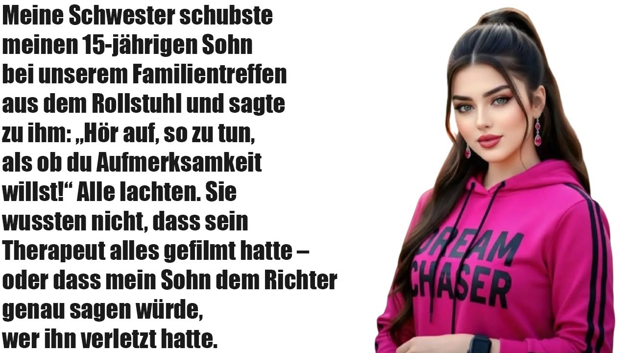 Meine Schwester stieß meinen 15-jährigen Sohn aus dem Rollstuhl – und sagte: „Stell dich nicht an“