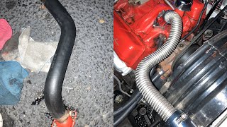 Chrome radiator hose upgrade