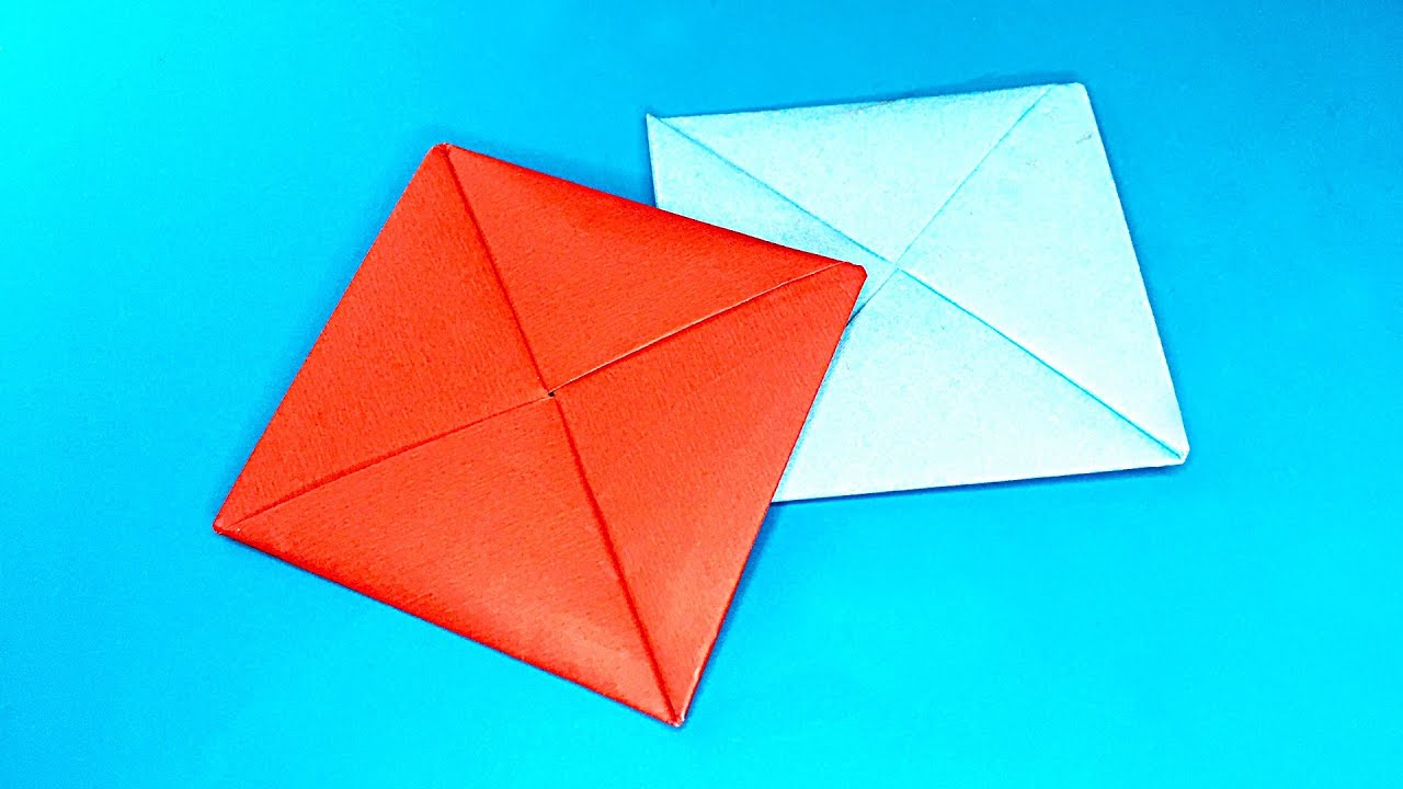 🔷🔶 How To Make Ddakji Squid Game Flipping Card Origami - YouTube