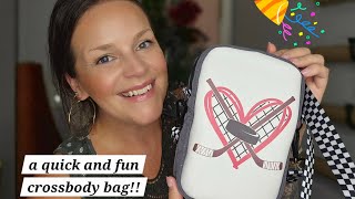 LETS sew up a perfect Fall fair quick crossbody bag 🎉 The On The Go Mini Sling by Hemazing Patterns