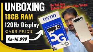 Tecno Spark 50 5G Unboxing And Review 4GB LPDDR4X RAM +128GB -120Hz Display Rs 16,999 🔥