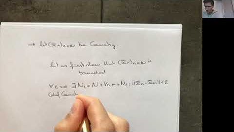 Math-S400: lecture VII - Cauchy sequences