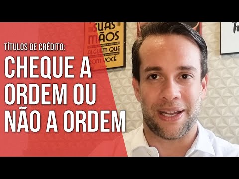 Vídeo: Quem endossa um cheque pessoal?