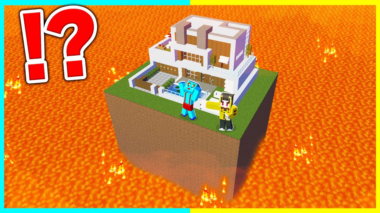 マグマに囲まれた世界で24時間マインクラフト 【まいくら / マインクラフト】