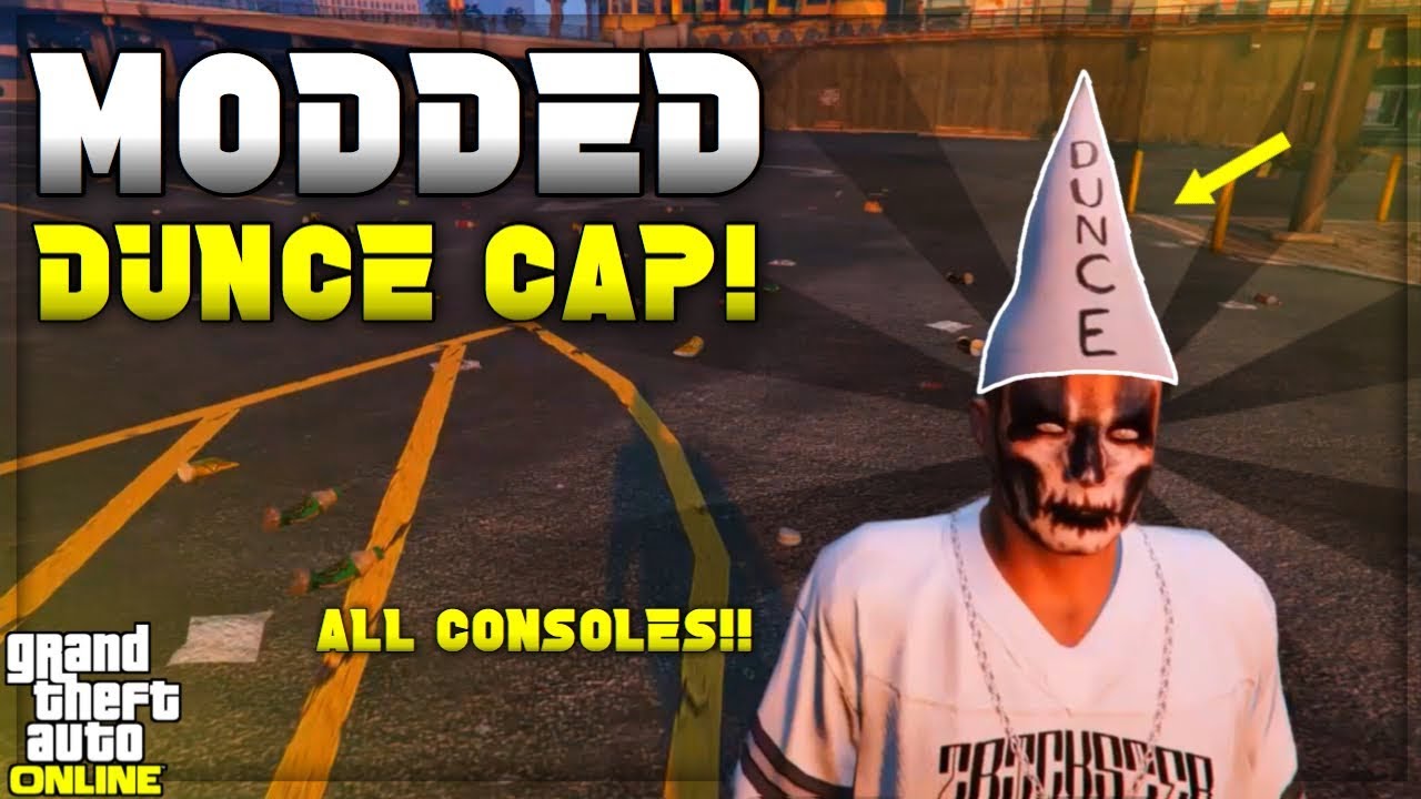 GTA 5 How To Get MODDED DUNCE CAP No Badsport Using Clothing gta-5-how-to-get-modded-dunce-cap-no-badsport-using-clothing