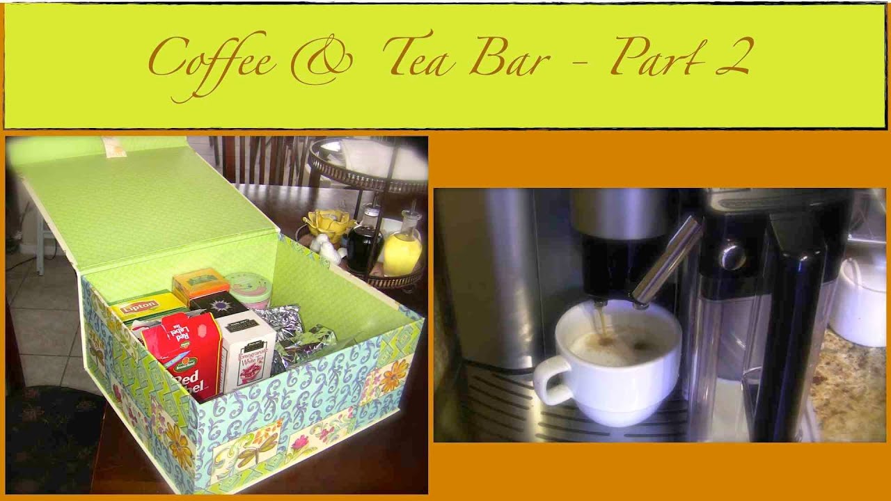 An Organized Home: Our Coffee & Tea Bar Organization - Part 2 (update