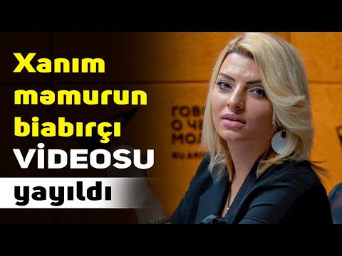 Xanım məmurun biabırçı VİDEOSU yayıldı - GÖRÜN NƏ EDİR