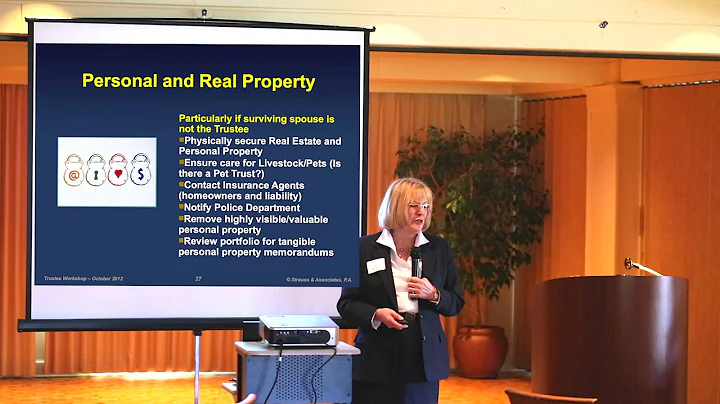 Successful Successor Trustee Workshop: Part 4, Asset Handling