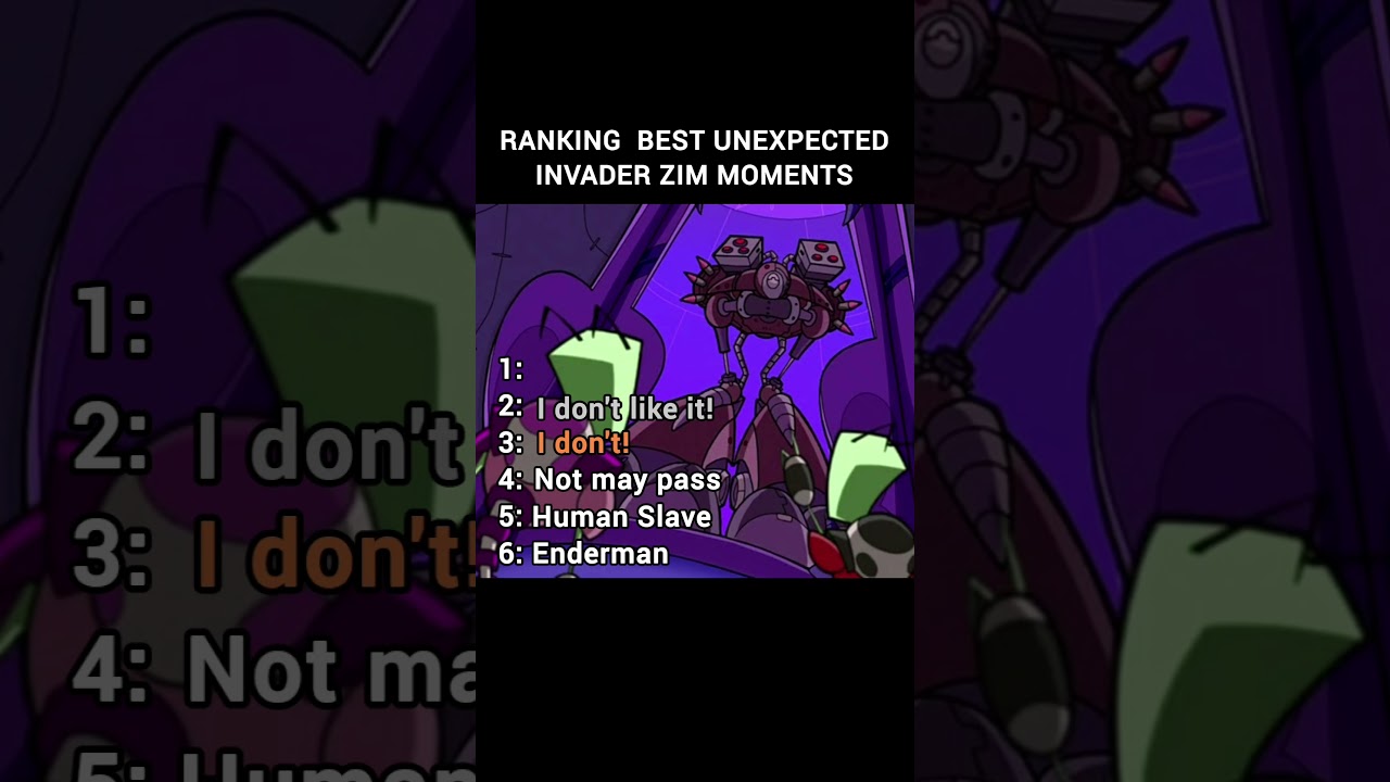 Ranking best unexpected invader zim moments 