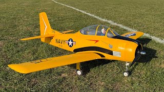 T-28 Trojan 2.0 big RC plane first flight screenshot 5