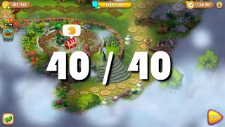 All 40 Chests Founded Walkthrough - Gardenscapes - Investigation in the Park - Chapter 2