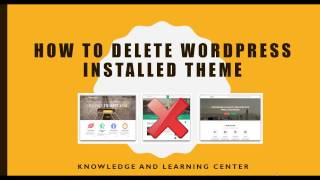 How to delete WordPress Theme 2017