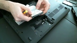 how to install a hard drive into a laptop (pc)