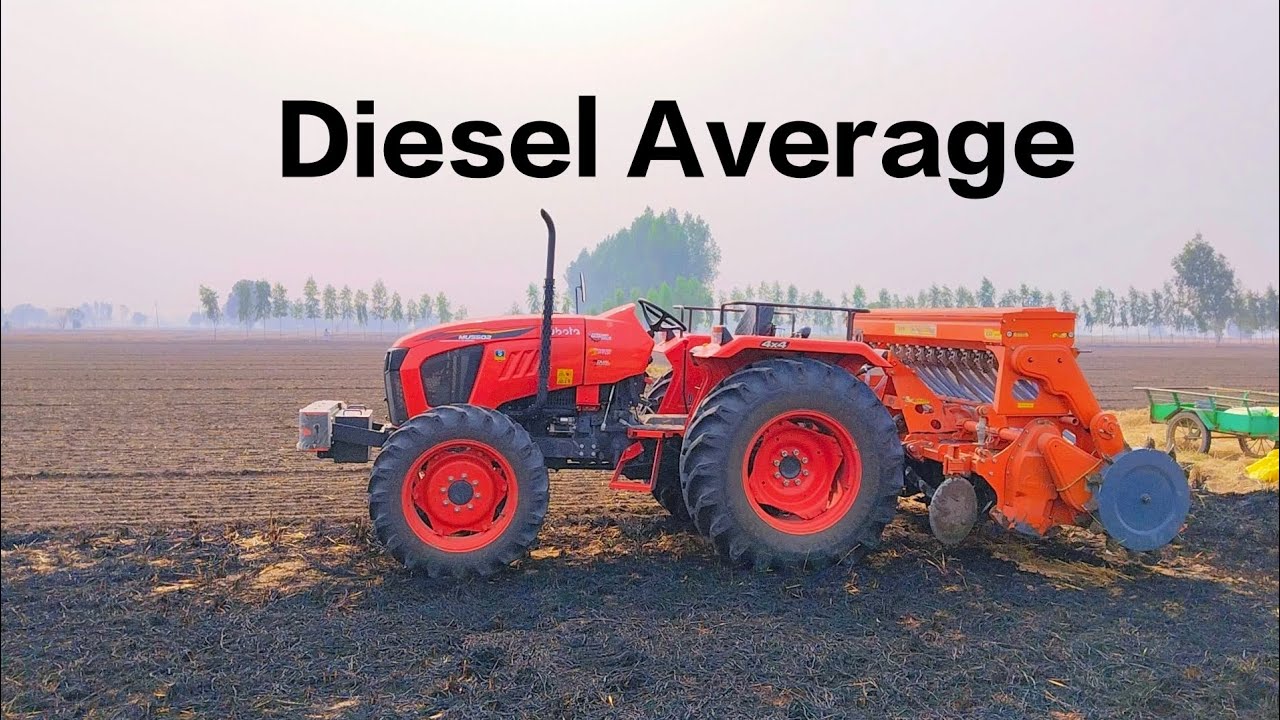 Kubota 5502 4×4 Diesel Average ⛽ on Super Seeder
