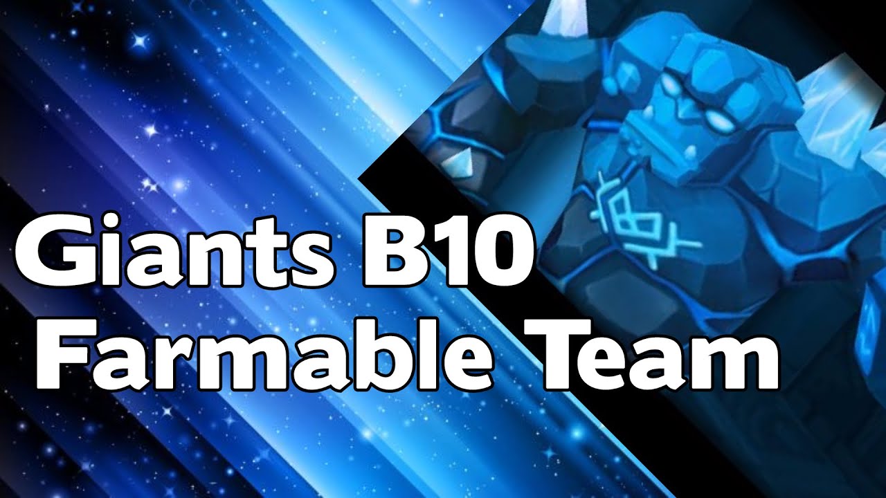 Summoners War - Farmable Giants B10 Team that works with only 5 Star Monsters!!!