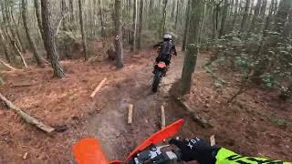 Scootin through the trails