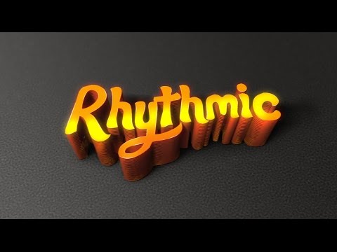 Photoshop Tutorial Preview | 3d Text Effect | Rhythmic