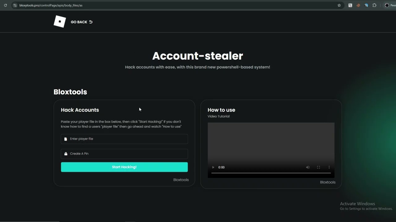 Bloxtools 2025 Updated Account Stealer YouTube 