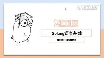 Go语言入门视频 第80节 数组指针和指针数组