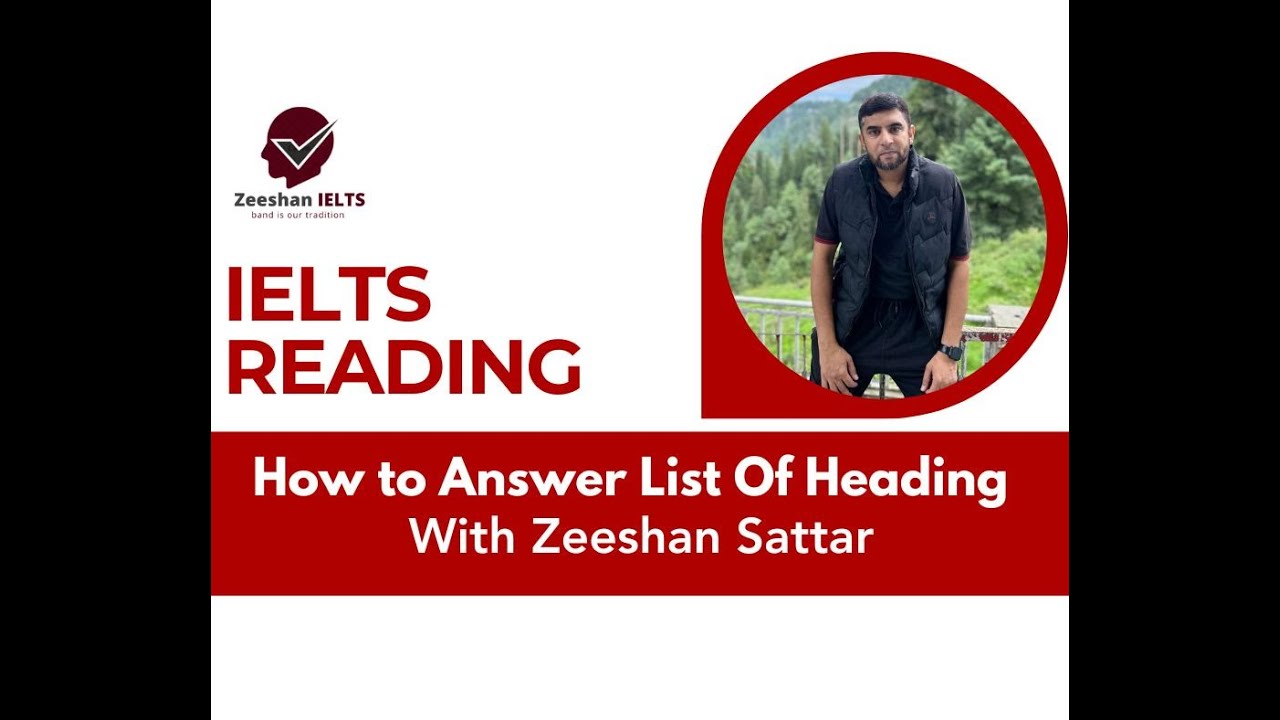 IELTS Reading Exam - How To Answer Heading the Paragraph Question in ...