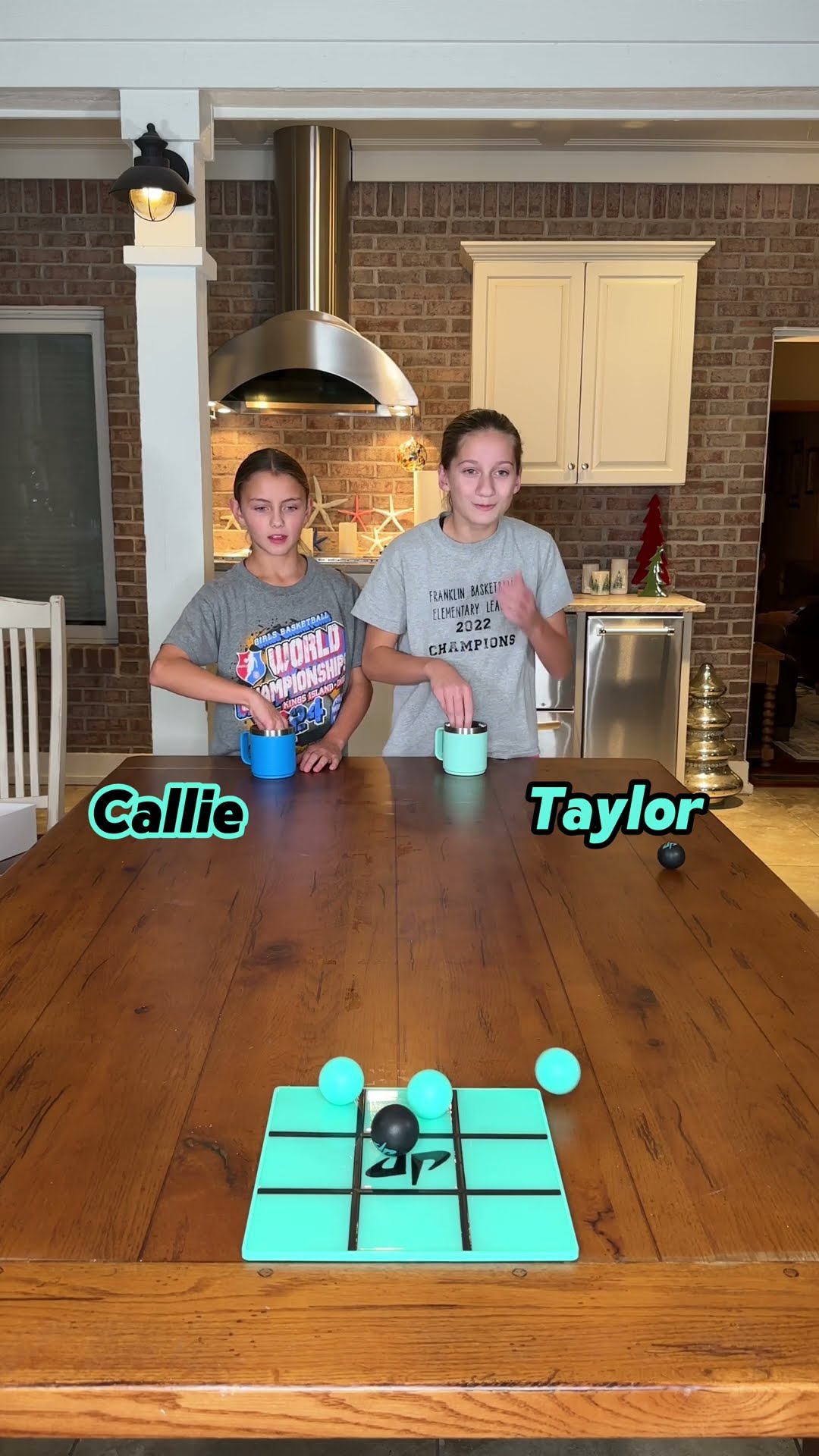Dude Perfect tic tac toe challenge!!  #challenge #partygames #familychallenge