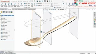 SolidWorks Surface Design   Design of Spoon