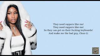 Chun Li - Nicki Minaj (lyrics)