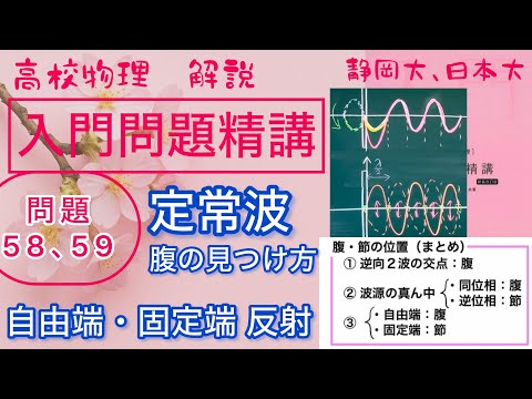 Physics introductory problem detailed explanation problem 58, 59 explanation standing wave free e...