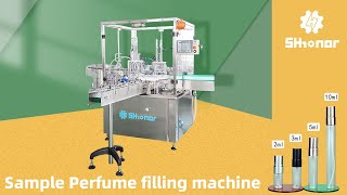 Full-Auto Sample Perfume Filler Unscrambler Filling Capping Packaging 1 Machine Does It All