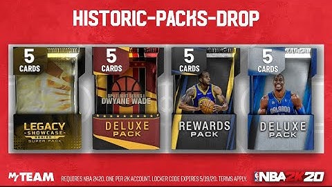 NBA 2k20 Myteam *Locker Code* (HISTORIC-PACKS-DROP)
