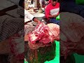 Chuck piece meat  cutting
