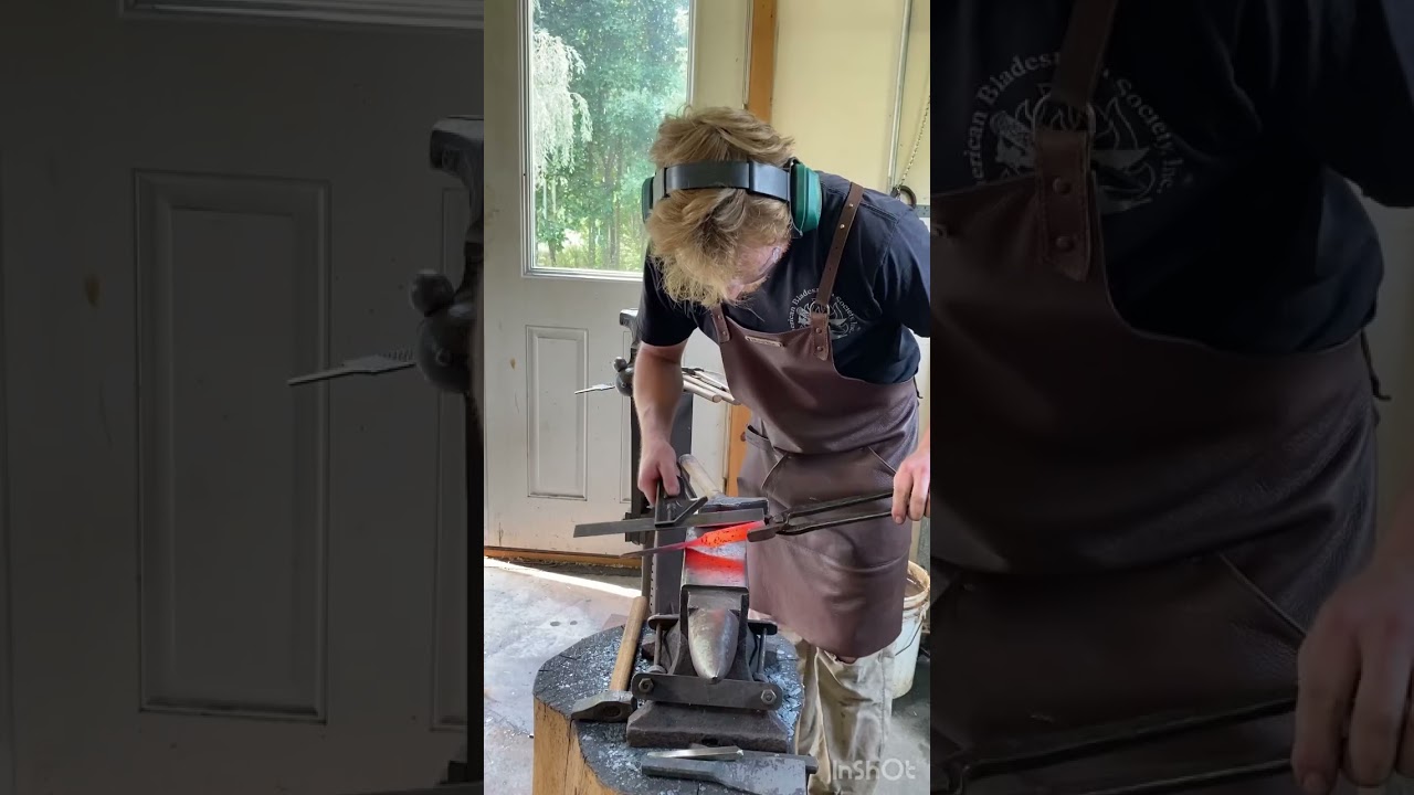 Forging slate splitting chisels