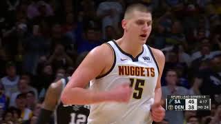 Nikola Jokic Game 2 Nuggets vs Spurs 2019 NBA Playoffs