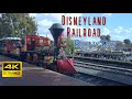 Disneyland Railroad in the Rain 4k