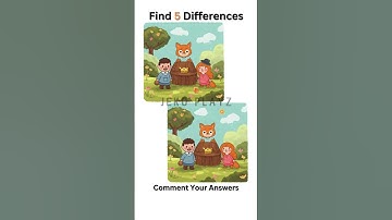 Find 5 differences! Spot the difference #puzzlegame #spotthedifference #shortvideo