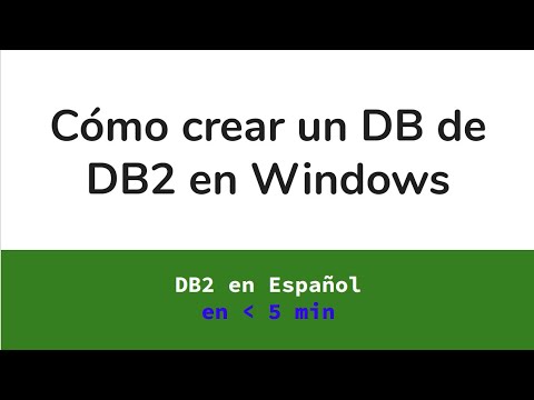 Video: ¿Cómo inicio una base de datos db2 en Windows?