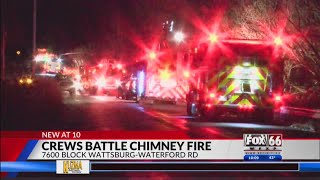 Fire causes heavy damage to a house in Waterford Township