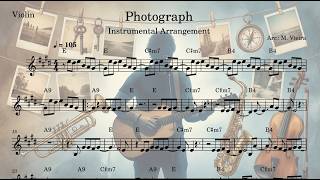 Photograph - Ed Sheeran | Sheet Music for Violin, Alto Sax & Trumpet