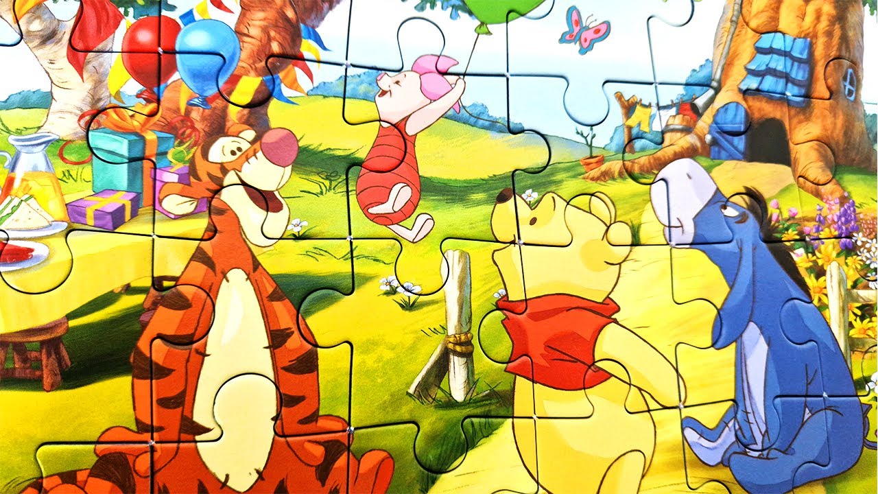 Disney Winnie the Pooh Jigsaw Puzzle for Toddlers - YouTube