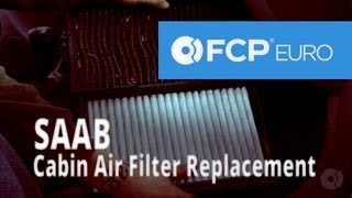Saab Cabin Air Filter Replacement (9-5 Arc 3.0L Turbo, Mann Filters)