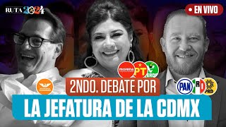 Segundo debate por la CDMX entre Clara Brugada, Santiago Taboada y Salomón Chertorivski | Heraldo TV