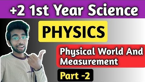 Physical World And Measurement Part 2 | Plus two first year science | Class 11 physics