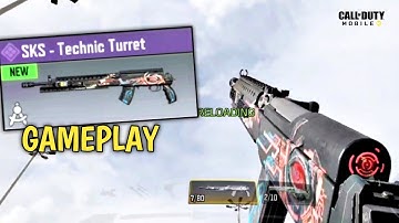 *NEW * SKS - Technic Turret GAMEPLAY 😍 // Call of Duty Mobile Season 7 ❤️