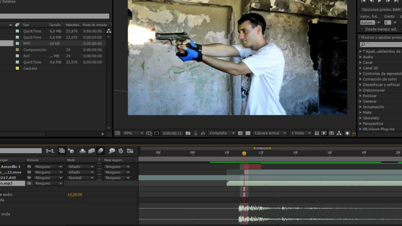 Tutorial Efecto disparo after effects - YouTube