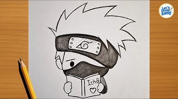 How to Draw Chibi Kakashi Reading | Easy Naruto Drawing Tutorial