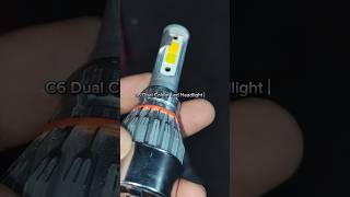 C6 Dual Colour Led Headlight Bulb 36w 3800lm COB H4 Light White And Yellow Light (Set of 2) H4 light